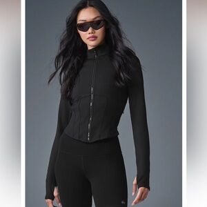 Alo Yoga Airbrush Corset Full Zip Jacket